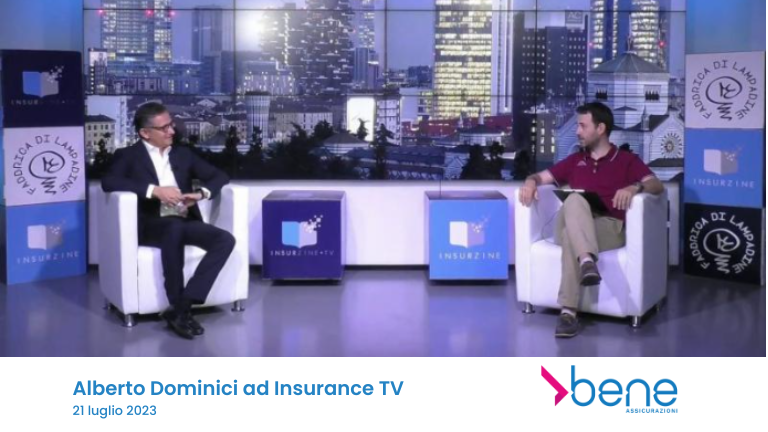 Alberto Dominici, COO di Bene Assicurazioni, intervistato da Andrea Turco su Insurance TV